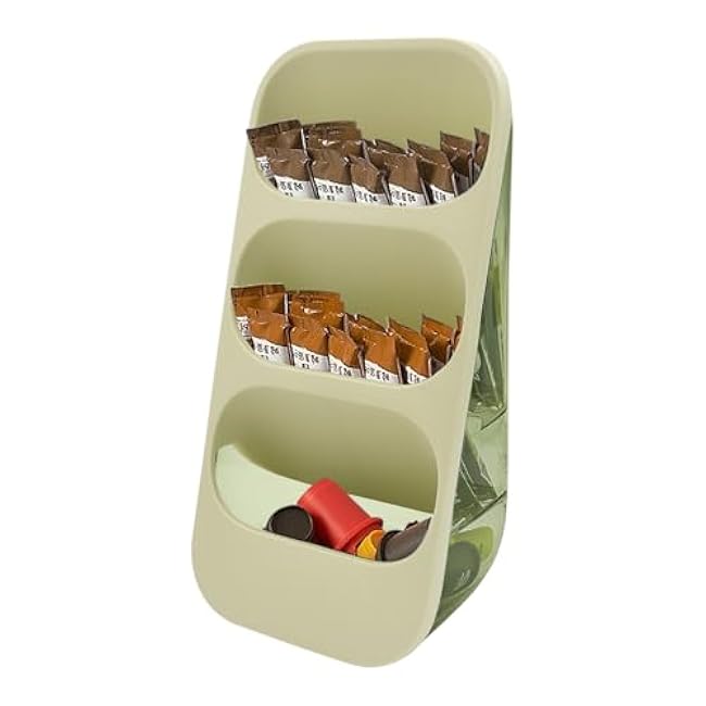 Water Drink Packet Holder Plastic Water Packet Organizer Coffee Pod Storage Holder Clear Storage Containers for Home Office, Pantry Storage Bins for Water Flavor Packet Tea Bags Creamer Sugar