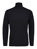Jersey-Stoff Selected Homme Male Oberteil mit Langen Ärmeln Rollkragen