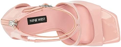 Nine West Women's TULAH Heeled Sandal, Ballet Pink 680, 9 | Image 4