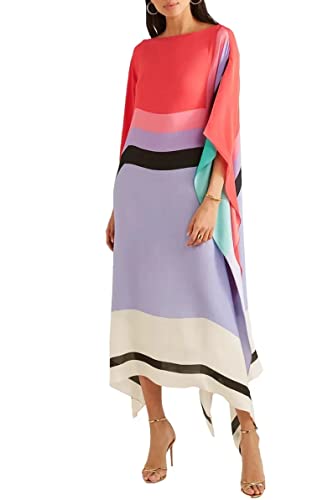 Printed Daily Wear Strip Kaftan for Women, Womenwear, Hand Block Printed Dress, Tops, Kaftan for House, Beach and Resort wear 56004