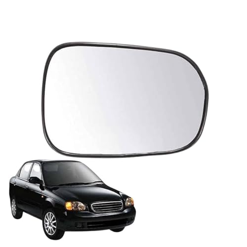 Image of Kylo Baleno Old (1997-2007) Driver Side (Right Side) Car Side Mirror Glass /Tukdi /Sub Mirror Plate