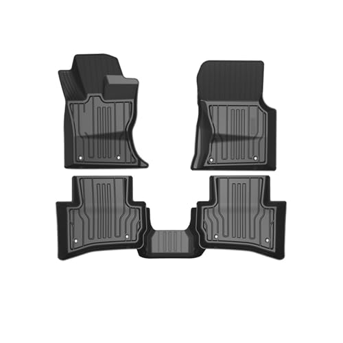 Tapis de sol TPE Jaguar XE auto sur mesure noir imperméable lavable