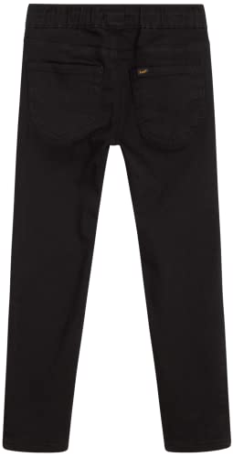 Lee Boys' Jeans - Pull On Tapered Fit Comfort Stretch Knit Denim Jeans For Boys (2T-20), Size 14-16, Black #TOP5
