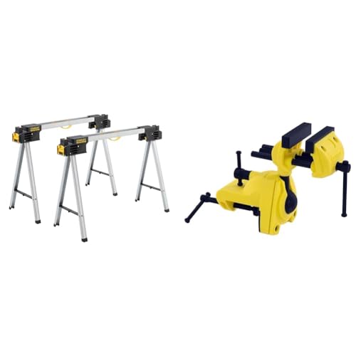Stanley Fmst1-75763 Paire de Tréteaux Pliable Gamme Fatmax -Haute Capacité de Charge - 900...