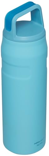 Image of Stanley IceFlow Cap and Carry Water Bottle | Wide Mouth Twist Lid | Lightweight & Leakproof for Travel & Sports | Insulated Stainless Steel | BPA-Free