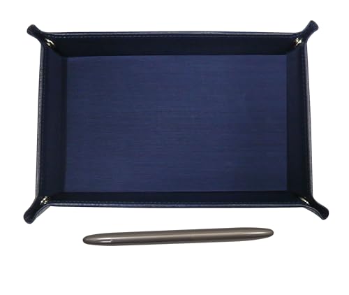 日本製シボ牛革ペントレイ青 ブラスダカーポ・ストリームライン ボールペンセット グレー軸 TRAL-TK12-H