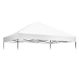 Upgraded Replacement Canopy Top Cover Only - Compatible with Ozark Trail FGA64S1 4'x6' Pop Up Canopy, Rainproof & UV-Resistant 420D Silver Coated Oxford Fabric (White)