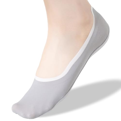 Thin No Show Socks Women Low Cut Non Slip Nylon Liner Socks Invisible Flats Thin Socks Skin Friendly Lightweight