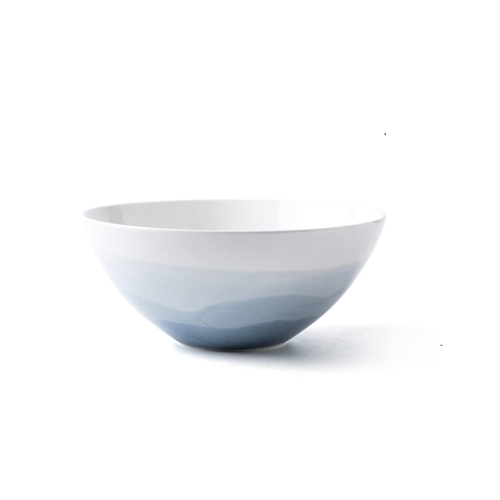 WOTZOV Salad Fruit Bowl Nordic Ceramic Noodle Bowl Vegetable Fruit Salad Bowl Home Kitchen Dessert Bowl Suitable For Fruit,Soup,Pasta Ramen Bowl，B4pc
