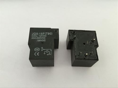 Relé electromecánico JQX-15F T90 12V 30A para proyectos de domótica y hogar inteligente