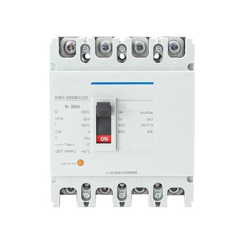 Disjoncteur de protection NM1-250S 250A contre les surcharges de distribution