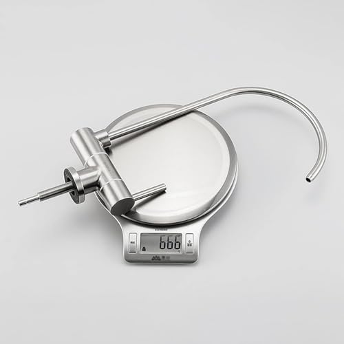 Grifo de cocina de acero inoxidable cepillado con caño plegable y toma de agua filtrada 5
