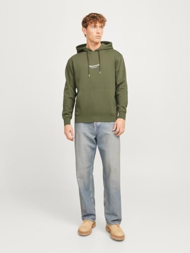 JACK & JONES Herren JORVESTERBRO Sweat Hood, Kapuzenhoodie, Dusty Olive, L 3