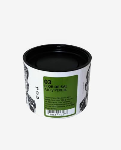 Flor de Sal Gourmet con Ajo y Perejil 100g - 100% Natural y Artesanal | Toque Mediterráneo para tus Platos