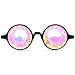 GloFX Black Kaleidoscope Glasses- Rainbow Rave Prism Diffraction