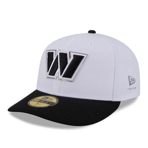 New Era Men's White/Black Washington Commanders 2026 NFL Draft Pre-Curved 59FIFTY Fitted Hat