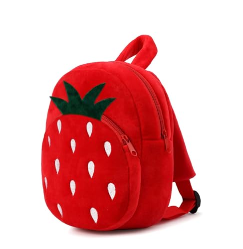 Image of Frantic Kids Velvet School Bag Plush Cute Backpack Baby Girl Preschool Travel Bags Ideal for Baby Girl & Boy Picnic Carry Travelling Bags (2-5 Years)