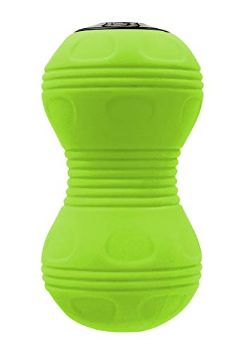 Sedona, 4-Speed Vibrating Massage Ball, Electric Rechargeable Portable Peanut Dual Foam Roller for Deep Tissue Recovery, Pain Soreness Myofascial Acumobility for Hips Feet Arms Back Neck Waist, Green