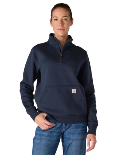 Carhartt Women's Relaxed Fit Midweight Quarter-Zip Mock-Neck Sweatshirt
