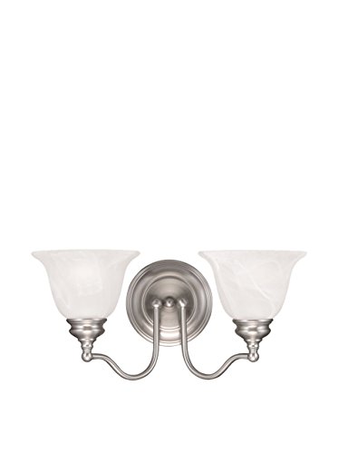 Image of Livex Lighting 1352-91 Essex Bath Light, 15.25 x 8 x 7.5, Brushed Nickel