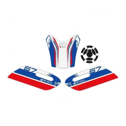 Éviter rayures réservoir Trident 660 avec ces autocollants de protection et grips de traction