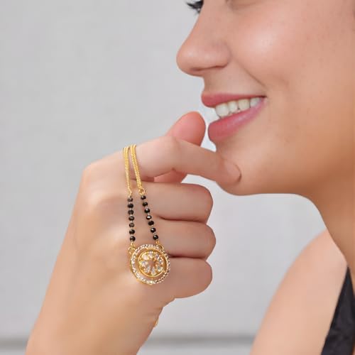 Image of 1 Gram Gold Plated Mangalsutra for Women Stylish Gift for Wife Daily Wear