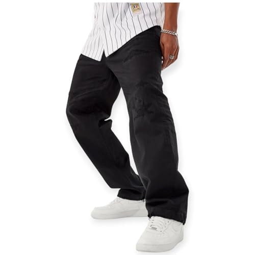 Men Brian Fit West Coast Denim Shreds Jeans (Black)3