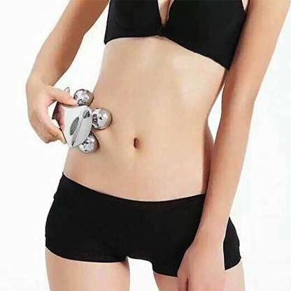 R A PRODUCTS 4D Massager Diamond Full Body Massage Roller Facial Anti-Wrinkle Smooth Skin Beauty Massager (Silver) 3 31jaW8lDUnS