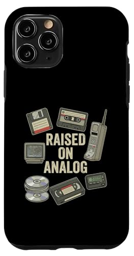 Raised On Analog Funny Birthday �O���t�B�b�N �X�}�z�P�[�X iPhone 11 Pro �p