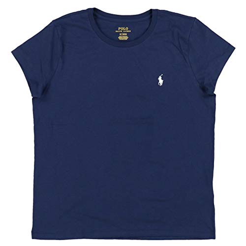Polo Ralph Lauren Womens Crew Neck Jersey T-Shirt, Navy, Medium