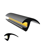 Marcy Universal Auto Glass Rubber Reveal Molding with Clean-Stick Butyl (M25: 25mm - 1')