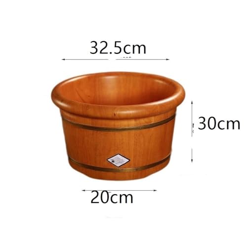 Cubeta para spa de pies de madera artesanal 32.5x30x20 cm miniatura 2
