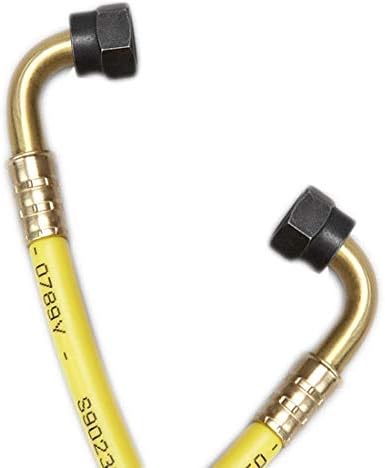 Yellow Jacket 78860 High Temperature Pressure Control Hose, 60", 1/4" 90 x 90 degree