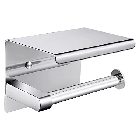 Portarrollos para Papel Higiénico con Estante de Almacenamiento Telgoner Cover