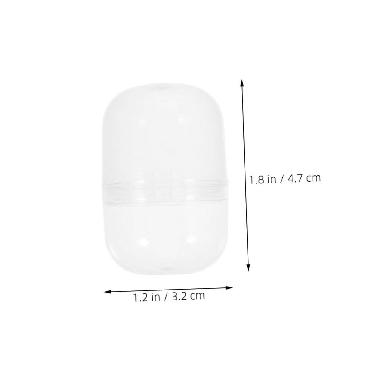 KICHOUSE Entertainment Fillable Capsules Balls 100pcs Plastic Empty Balls for Vending Game Props Decorations