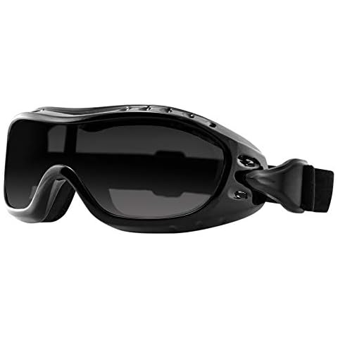 Bobster Night Hawk, Gloss Black Frame, Smoked Photochromic Lens Cover