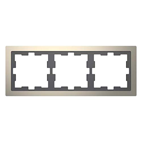 Merten Rahmen 3f.nickelmet MEG4030-6550 D-Life Metall Abdeckrahmen 4042811198145