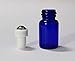 ZbFwmx 20 Pack Set 2ML(5/8 Dram) Mini Sample Roll Glass Bottles for Essential Oils Roller Refillable Perfume Roll Bottle (2ML Blue)