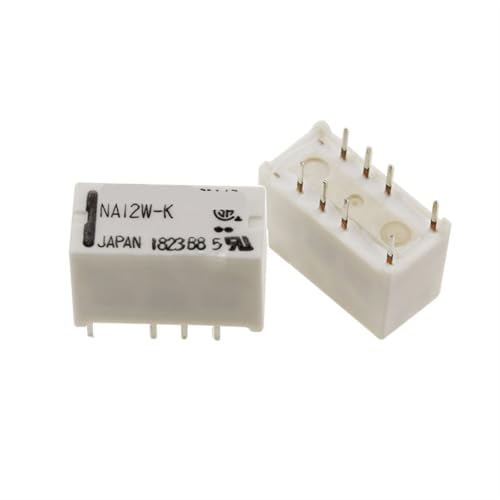 Relais 12VDC NA12W-K 12V 2A micro relais de signal 8PIN 5 pièces