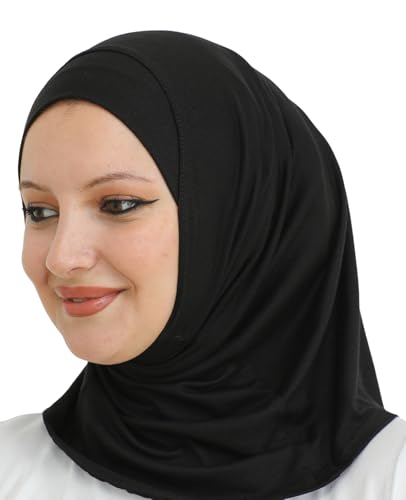 Prien Sport Instant Hijab For Women, Muslim Cotton Turban, Soft Head Scarf, Ready To Wear Hijabs Prayer Clothes, Islamic Wear4