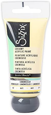 Sizzix Effectz Creamy Metallic Acrylic Paint 60ml, 664560, Mint Gold, 60 ml (Pack of 1)