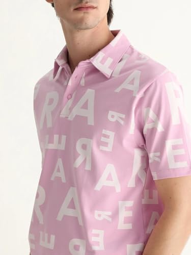 Image of Rare Rabbit Regular fit Monogram Print Polo