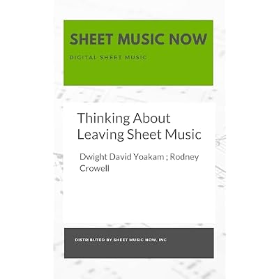 Thinking About Leaving Sheet Music