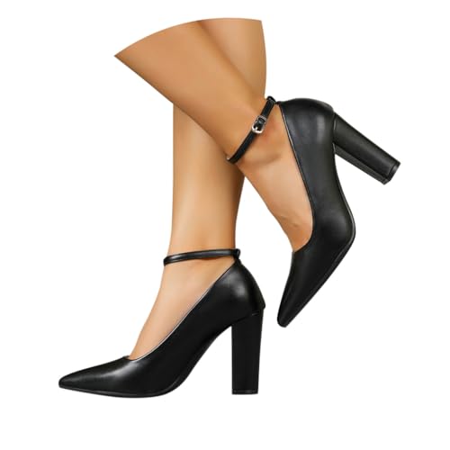 Escarpins femme talon bloc bout pointu parfaits pour vos soirées et fêtes