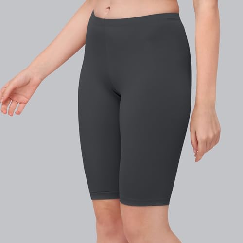 Image of SOIE Women's Mid Rise Soft Polyamide Spandex Knee Length Cycling Shorts