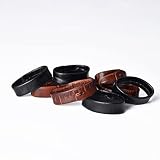 WOCCI Pasek do zegarka ze skóry, 4 sztuki pasków zapasowych, Kompatybilne z paskami do zegarka 18 mm, 20 mm, 22 mm, Für 22mm Uhrenarmband, Skóra