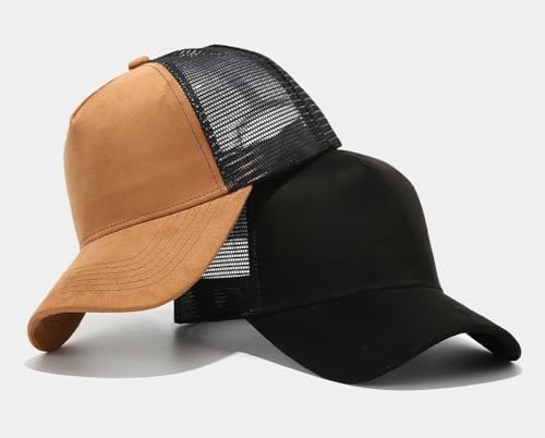Gorra de béisbol de gamuza para hombre y mujer verano miniatura 3