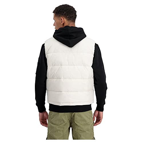 Alpha Industries Puffer Vest LW Weste für Herren Jet Stream White – Ansicht 2