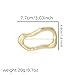 Irregular Geometric Brooch Lapel Shawl Pin Fashion Sweater Hat Scarf Suit Dress Clothes Accessories Brooches Pins for Women Men Unique Jewelry Decor (Gold)