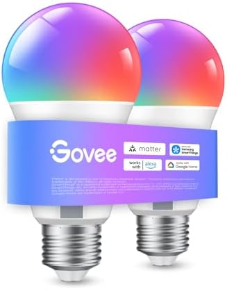 Govee Bombilla LED E27 Inteligentes WiFi y Bluetooth, Compatible ...